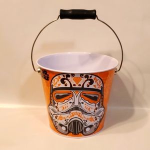 Star Wars Lucasfilm Darth Vader / Stormtrooper Halloween Tin Bucket NWT